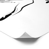 Leg Pull Pilates Pose Abstrakt Pilates Poster (Ecke)