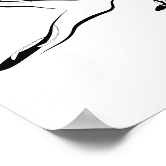 Leg Pull Pilates Pose Abstrakt Pilates Poster (Ecke)