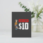 Leg Story Broken Bone Gut Erholung Operation Postkarte (Stehend Vorderseite)