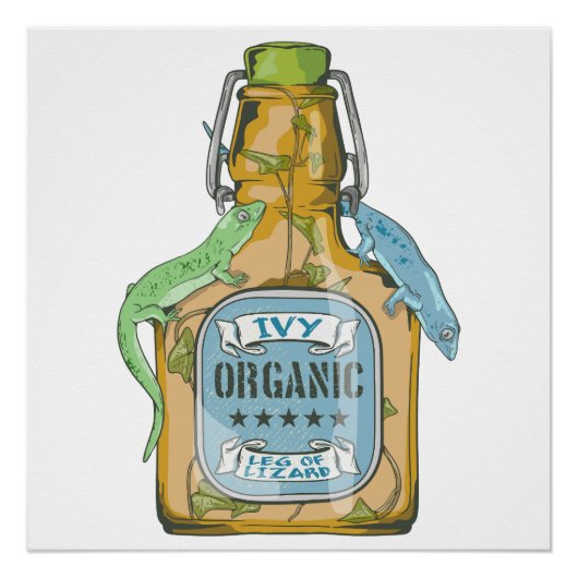 Leg von Lizard Macbeth Hexen Zauber Poster (Vorderseite)