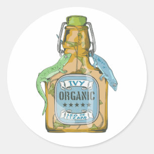 Leg von Lizard Macbeth Hexen Zauber Runder Aufkleber