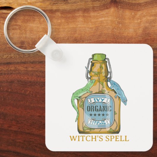Leg von Lizard Macbeth Hexen Zauber Schlüsselanhänger (Vorderseite)