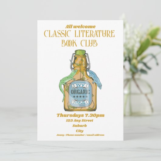 Leg von lizard Shakespeare Macbeth Ankündigung (Stehend Vorderseite)