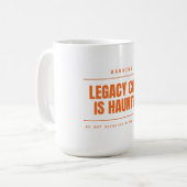 Legacy-Code ist lustig verhext, lustiger Programmi Kaffeetasse (Vorderseite Links)