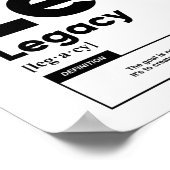 Legacy-Definition | Motivierend Poster (Ecke)