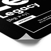 Legacy-Definition | Motivierend Poster (Ecke)