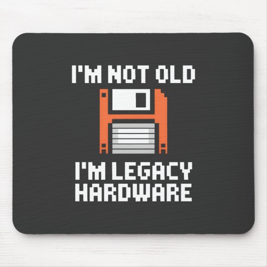 Legacy-Hardware Retro-8-Bit-Computer-Schreibtisch Mousepad (Vorne)
