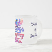 Legacy Lives - Elegantes Vogeldesign - Mattglastasse (VorderseiteRechts)