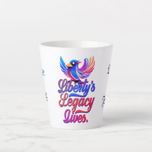 Legacy Lives - Elegantes Vogeldesign - Milchtasse