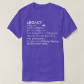 Legacy Name Legacy Definition Legacy Female Name L T-Shirt (Design vorne)