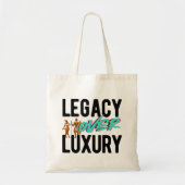 Legacy Over Luxury | Tragetasche (Vorne)