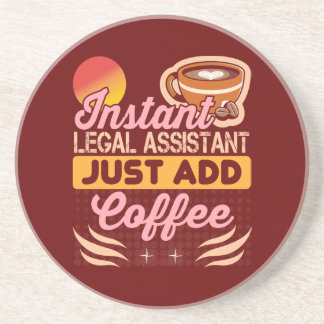 Legal Assistant Coffee Coaster Desk Gift Getränkeuntersetzer
