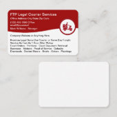 Legal Courier Services Business Cards Visitenkarte (Vorne/Hinten)