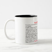 Legal Disclaimer Zweifarbige Tasse (Links)