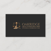 Legal Law Office Firm Attorney  Visitenkarte (Vorderseite)