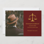 Legal Professional Graduation Party Ankündigung (Vorderseite)