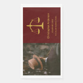 Legal Professional Graduation Party Serviette (Vorderseite)
