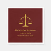 Legal Professional Graduation Party Serviette (Vorderseite)