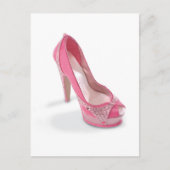 legal rosa Schuhe Postkarte (Vorderseite)