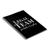 Legal Team - We Readline Everithing Notizblock (Rechte Seite)
