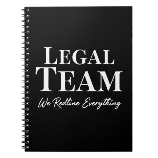 Legal Team - We Readline Everithing Notizblock (Vorderseite)