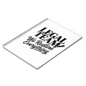 Legal Team – We Redline Everything Notizblock (Linke Seite)