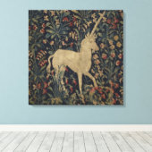 Legale "Millefleurs"-Tapisserie mit Tieren Leinwanddruck (Insitu (Holzboden))