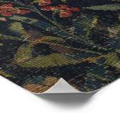 Legale "Millefleurs"-Tapisserie mit Tieren Poster (Ecke)