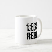 Legale Rebell-Kaffee-Tasse Kaffeetasse (VorderseiteRechts)
