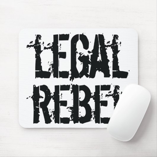 Legale Rebellenmausunterlage Mousepad (Mit Mouse)
