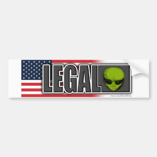 LEGALES ALIEN AUTOAUFKLEBER