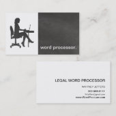 Legales Textverarbeitungsgerät der modernen Visitenkarte (Vorne/Hinten)