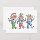 Legales Weihnachtsfest-Party Postkarte (Vorne/Hinten)