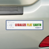 Legalisieren Sie den flachen ErdAutoaufkleber Autoaufkleber (Auf Auto)