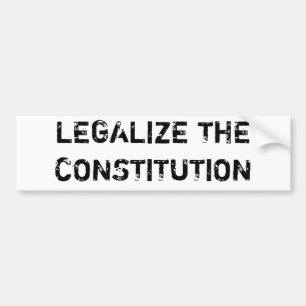 LEGALISIEREN SIE DIE KONSTITUTION AUTOAUFKLEBER
