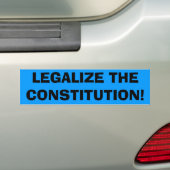 Legalisieren Sie die Konstitution Autoaufkleber (Auf Auto)