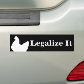 "Legalisieren Sie es" Huhn-Autoaufkleber Autoaufkleber (Auf Auto)