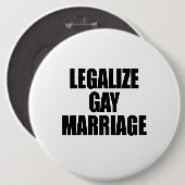 LEGALISIEREN SIE HOMOSEXUELLE EHE BUTTON (Vorne & Hinten)