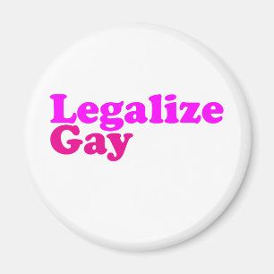 legalisieren Sie homosexuelle rosa Magenta Magnet