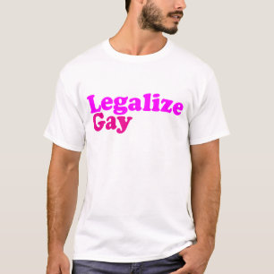 legalisieren Sie homosexuelle rosa Magenta T-Shirt