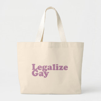 legalisieren Sie homosexuellen Lavendel Jumbo Stoffbeutel