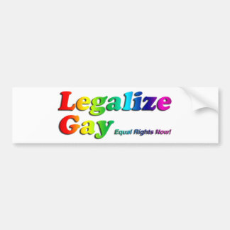 Legalisieren Sie Homosexuelles Autoaufkleber