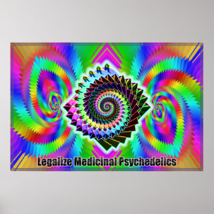 Legalisieren Sie medizinischen Psychedelics Druck Poster