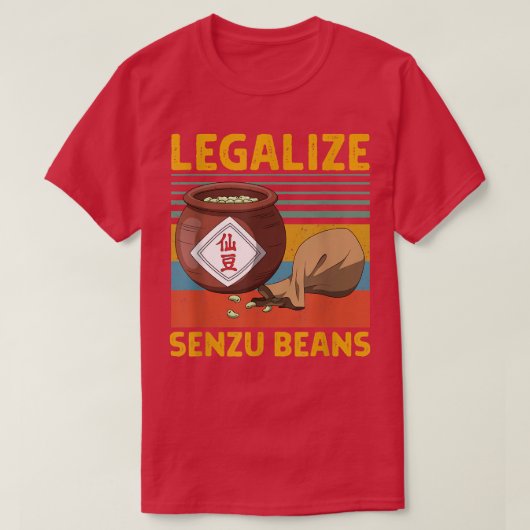 Legalisieren von Senzu Beans Design T-Shirt (Design vorne)