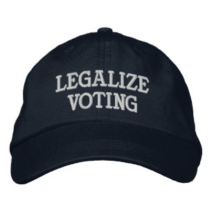LEGALISIERUNG DER ABSTIMMUNG BESTICKTE BASEBALLKAPPE