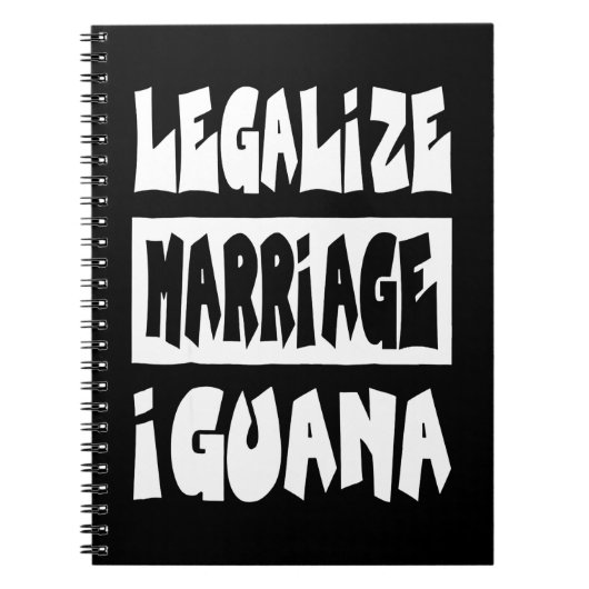 Legalisierung der Ehe Iguana Notizblock (Vorderseite)