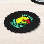 Legalisierung der Ehe Iguana Untersetzer (angewinkelt)