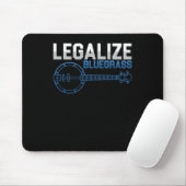 Legalize Bluegrass Banjo Country Music Band Gesche Mousepad (Mit Mouse)