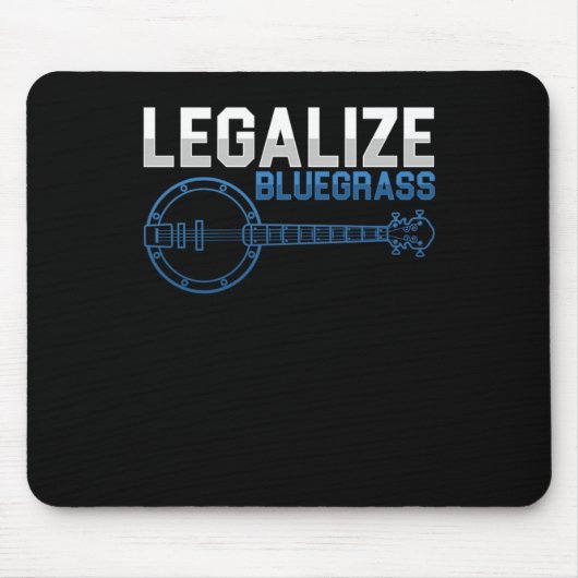 Legalize Bluegrass Banjo Country Music Band Gesche Mousepad (Vorne)