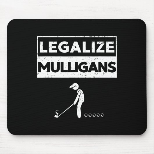 Legalize Mulligans Lustiger Golf Mousepad (Vorne)